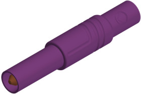 4 mm plug, screw connection, 0.5-1.5 mm², CAT III, purple, 934097109