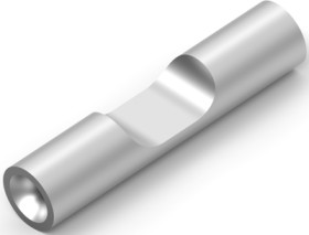 Butt connector, uninsulated, 0.1-0.41 mm², AWG 26 to 22, gray, 9.78 mm, 321198