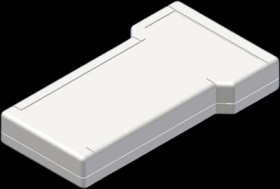 ABS enclosure, (L x W x H) 210 x 116 x 31.5 mm, white (RAL 9002), IP54, TBT-2.7