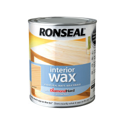 Ronseal 36886 Interior Wax Almond Wood 750ml