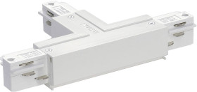 Eutrac 1001519 Element systemu szynowego wysokonapięciowego Złaczka T T-Verbinder Erde rechts, weiss biały