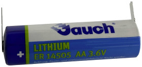 Bateria AA Jauch Quartz, 3.6 V, 2600 mAh, litowe, U-końcówka do lutowania, 1 szt.