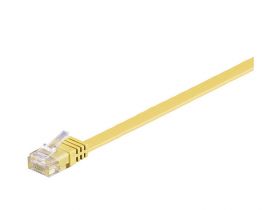 Kabel płaski Patchcord CAT 6 U/UTP RJ45/RJ45 2m żółty