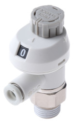 Regulator przepływu SMC Gwintowany Regulator prędkości AS