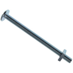 METALMATE MEMRBN0680 Roofing Bolt &amp; Nut ZP M6 x 80mm (Box 25)