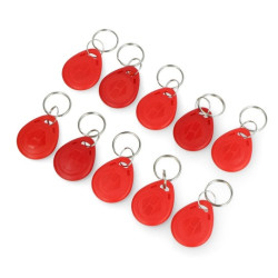 RFiD brelok - 125kHz - czerwony - 10szt.
