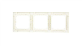 As Ramka Potrójna Do Łączników Ip44 Ecru Rh-3G/27