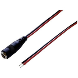 TruComponents 202854 Low power cable - Open ends 5.50mm 2.10mm 30cm