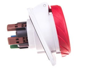 Gniazdo tablicowe 5P 16A 400V czerwone IP67 PKY16F735