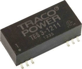 Przetwornica DC-DC, 3W, Uwe 9 → 18 V DC, Uwy 5V dc, Iwy 600mA, TRACOPOWER