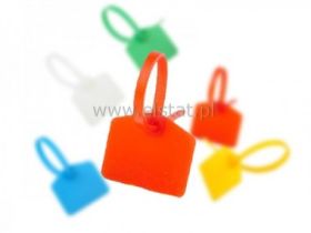 Opaska z tabliczką 26x16mm biała