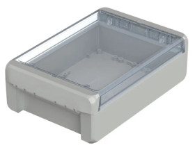 PC enclosure, (L x W x H) 191 x 125 x 60 mm, light gray (RAL 7035), IP66, 96024225