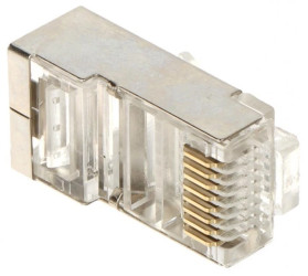Wtyk teleinformatyczny ekranowany RJ45 FTP kat. 5e RJ45T-EKRAN*P100 TYP EZ