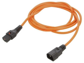 SCHAFFNER-816478 Kabel IEC C13 żeński, IEC C14 męski 3m z blokadą IEC LOCK