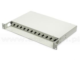Przełącznica światłowodowa, 19", 12xSC duplex, bez adapterów