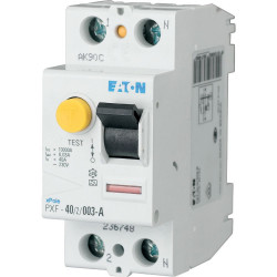 RCCB, Typ A, 2-biegunowy, 16A, 500mA, Eaton, PXF Eaton Moeller Series xPol 230V ac