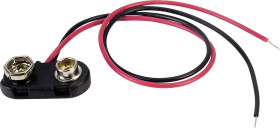 Klips baterii TRU COMPONENTS BS-ER-1-200 1 x Blok. 9 V , złącze zatrzaskowe, (D x S x W) 24.5 x 11.8 x 7.3 mm