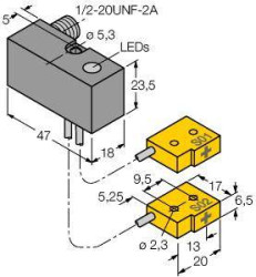 Turck Czujnik indukcyjny nie podtynkowy NI2-Q6,5-ADZ32-0,1-FSB5.4X4/ S304