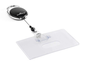 Znak imienny Czarny Includes Brelok do identyfikatora Durable