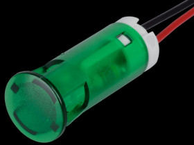 QS103XXG12 Indicator LED, 12 V DC, 10 mm, wired, green