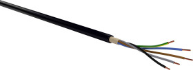 Przewód zasilania VER NYY-J 5x 6 RE Eca Tr500, NYY-J, 5 x 6 mm², czarny, 500 m