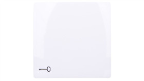 Simon Basic Klawisz Pojedynczy Z Symbolem Klucza Biały Bmkwk1/11