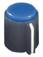 GALKA-65B Gałka potencjometru obrotowego - zaślepka niebieska (na ośkę 6.35 mm)
