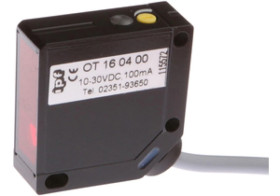 Czujnik optyczny odbiciowy 35x35x12mm Sn: 15-300mm 10-30VDC PNP Anticoincidence kabel 2m PVC IP67 OT160400