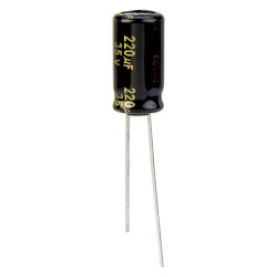 Panasonic EEUFM1V221L 220uF 35V P:3.5mm 105&#xB0;c Low Imp Radial Alum Electrolytic
