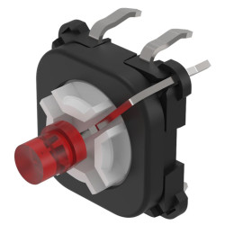 Nasadka przełącznika Chwilowy 1 NO średnica wycięcia 2.5, montaż PCB EAO