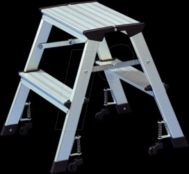215 1 Stepladder made of aluminium, mobile, max. 150 kg