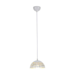 Lampa wisząca LISA WHITE 1xE27 18cm ML6138 Milagro