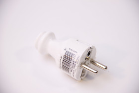 Wtyczka prosta WT-30 16A 230V ELGOTECH biała
