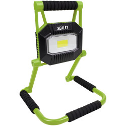 Sealey LEDFL20W Rechargeable Portable Fold Flat Floodlight 20W COB LED Li-ion