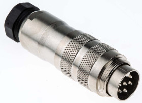 Złącze wielostykowe przemysłowe 6-pinowe Miniaturowe Montaż na kablu Wtyczka binder