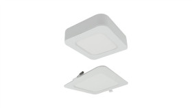 Oprawa Downlight Cct 2W1 Z Ramka 6W 540Lm Ip20 Kwadrat Biały Ec61083