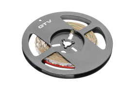 Taśma Flash 2835, 600 LED neutralny biały, 60W, wodoodporna 10mm, Rolka 5m, 12V (2 kable)