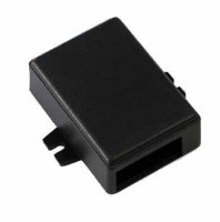 KM-27B Obudowa z tworzywa KM27B wymiary: 66x47x24mm - uszy na dłuższej krawędzi - czarna - ABS