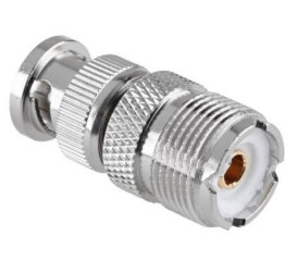 Adapter - przejściówka BNC wtyk / UHF gniazdo