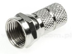 Wtyk F nakręcany na przewód RG59, toczony