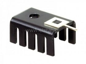 Radiator 19 x 13 x 9,53mm czerniony TO220 PCB