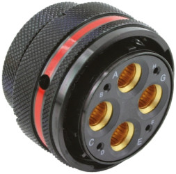 Złącze wielostykowe przemysłowe 4-pinowe Montaż na kablu Wtyczka Souriau Sunbank by Eaton