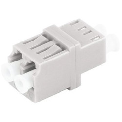 FO connector, LC socket to LC socket, OM1/OM2, multimode, ceramic, beige, BS07-60024