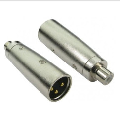 Adapter AV Żeńskie RCA (1) na Męskie XLR (1)
