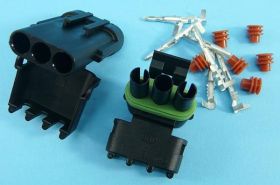 ZŁ.WEATHERPACK 3-PIN WT+GN. KPL