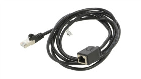 Goobay-73388 Przedłużacz Rj45 F/Utp 5E Linka Cu Pvc Czarny 2M 26Awg