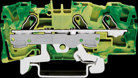 2006-1307 3-conductor feed-through terminal, 41A 6.0mm² yellow/grey