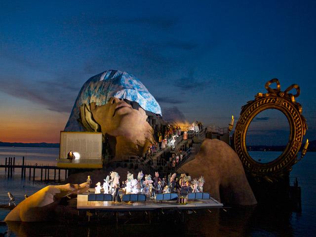 Karl Forster's stage set to the opera André Chénier by Umberto Giordano. Performed in Bregenz, Austria in Summer 2011 & 2012