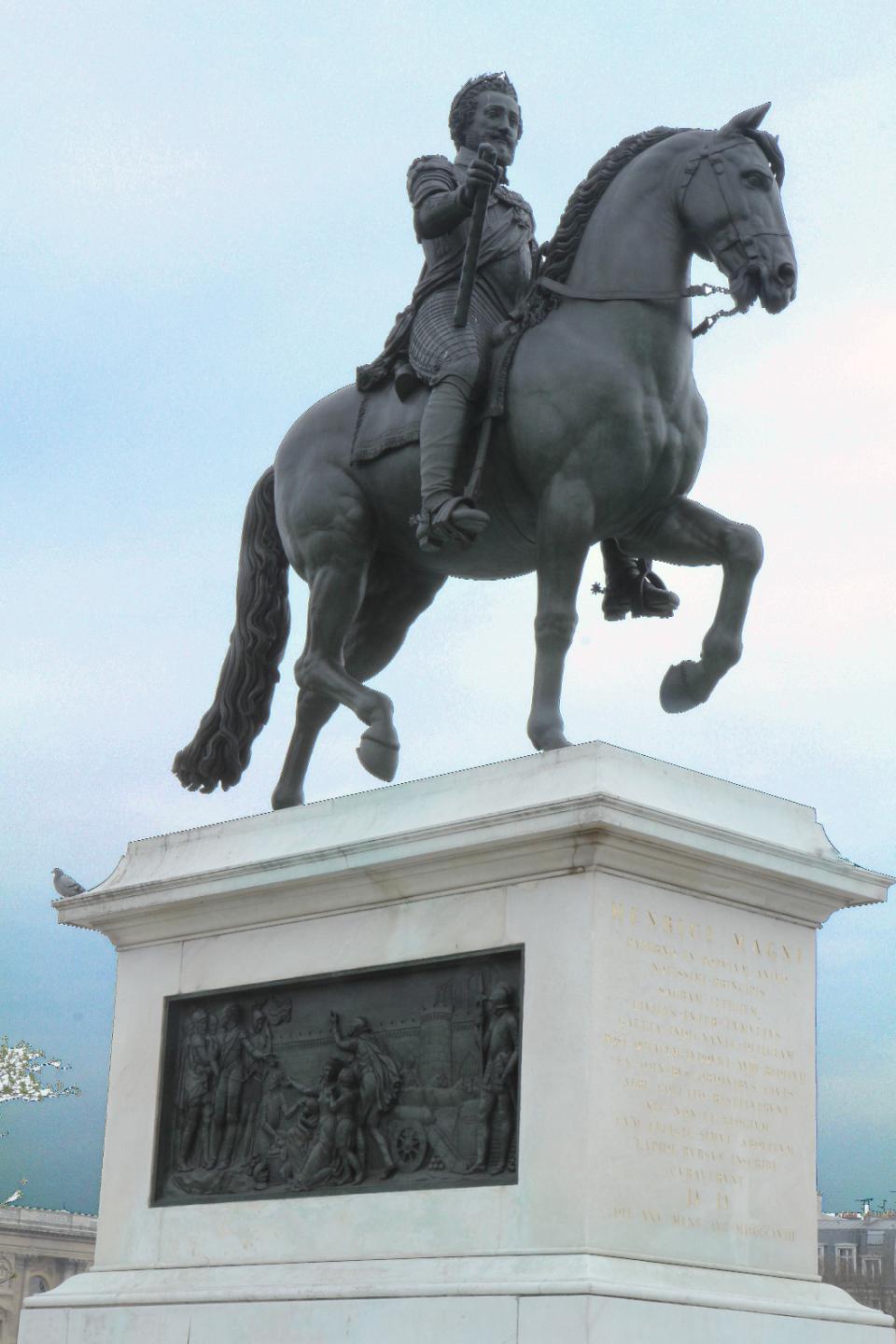 Equestrian monument to Henri IV, Pont X, Paris.