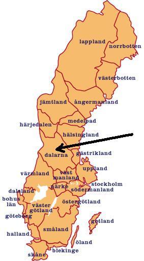 Lindegren's painting is set in the central Swedish province of Dalarna.